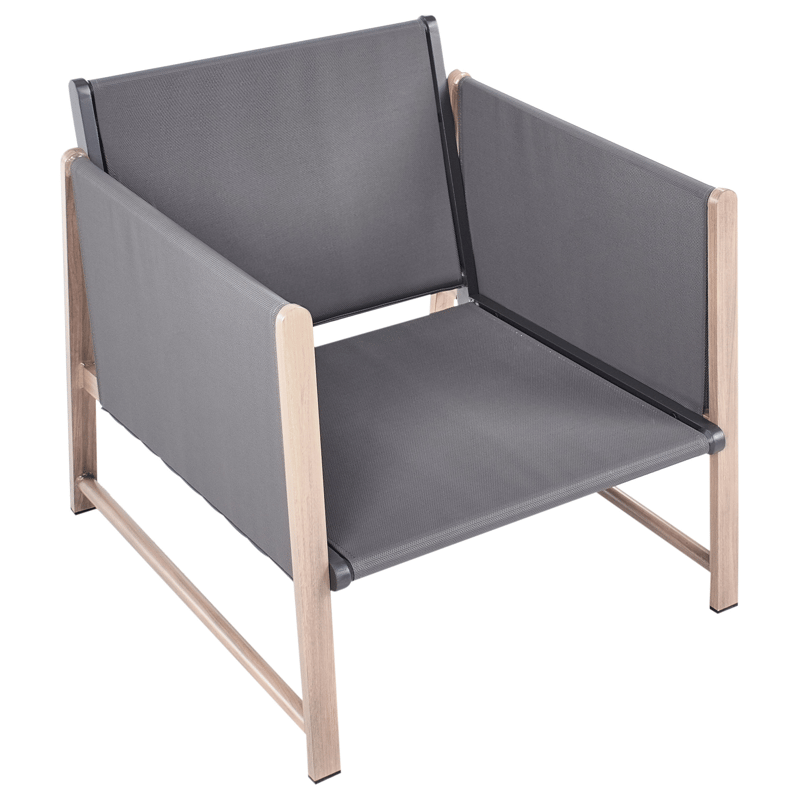 Sofagruppe udendørs med bord og fodskammel 5-personers Nola - Grå/Brun - Have - Udendørs miljø - Altan & terrasse - Altanmøbler