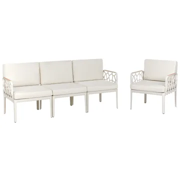 Sofasæt Eriche - Beige, brun - Havemøbler - Loungemøbler - Sofagrupper udendørs