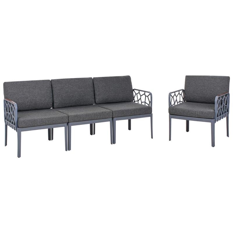 Sofasæt Eriche - Grå, Brun - Have - Udendørs miljø - Altan & terrasse - Altanmøbler