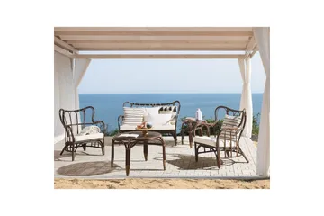 Soffgrupp Beliani Brindisi Brown||Beige - Havemøbler - Loungemøbler - Sofagrupper udendørs
