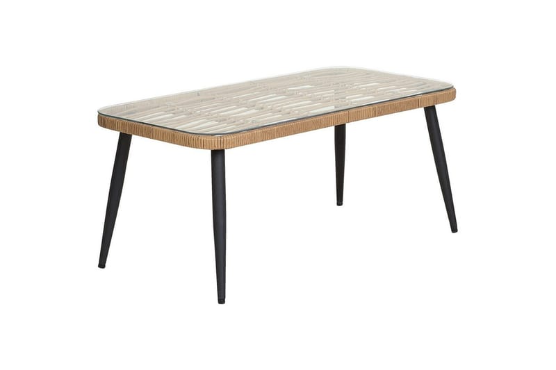 Soffgrupp Beliani Corinth Ii Natural||Grey||Black||Beige - Havemøbler - Loungemøbler - Sofagrupper udendørs