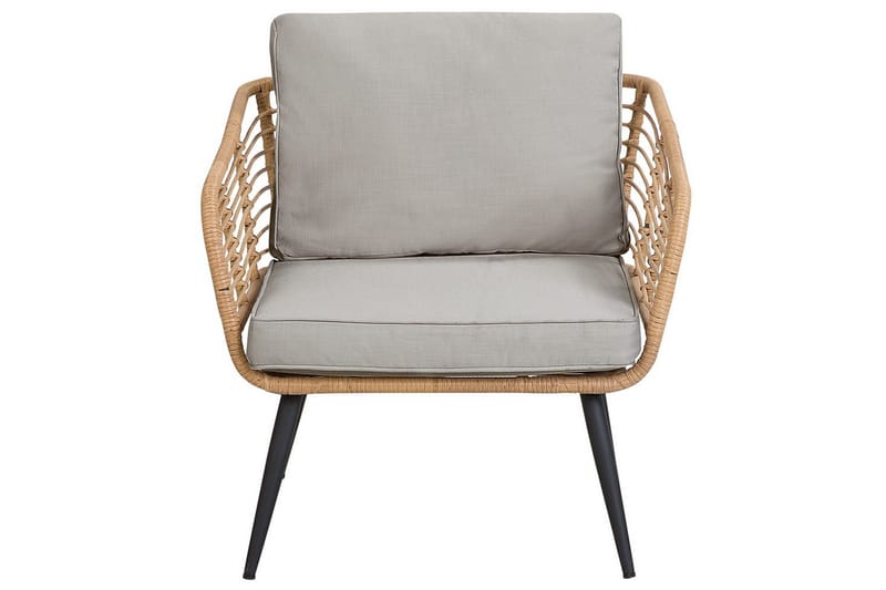 Soffgrupp Beliani Corinth Ii Natural||Grey||Black||Beige - Havemøbler - Loungemøbler - Sofagrupper udendørs