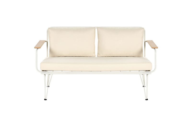 Soffgrupp Beliani Montesilvano Beige||White||Light wood - Havemøbler - Loungemøbler - Sofagrupper udendørs