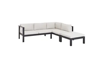 Soffgrupp White||Black||Grey - Havemøbler - Loungemøbler - Sofagrupper udendørs