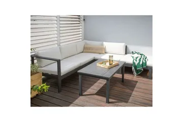Soffgrupp White||Black||Grey - Havemøbler - Loungemøbler - Sofagrupper udendørs