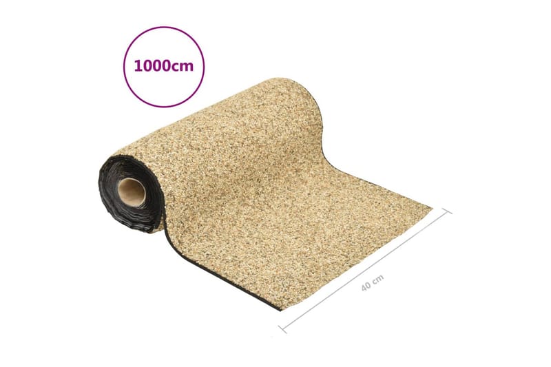 stenfolie 1000x40 cm naturligt sand - Havemøbler - Balkon - Balkongulv - Kunstgræs balkon