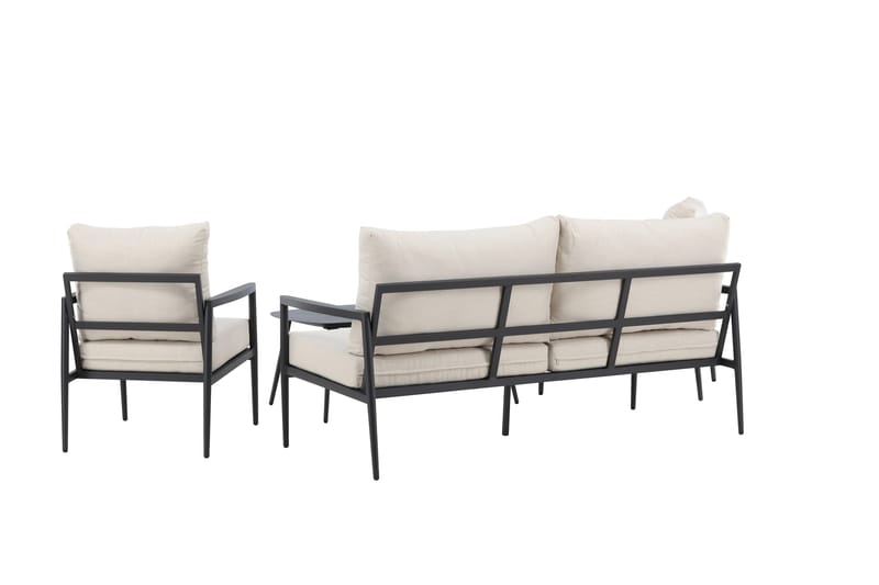 Taromina Sofagruppe Udendørs 4-personers - Sort/Beige - Have - Udendørs miljø - Altan & terrasse - Altanmøbler