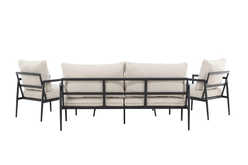 Taromina Sofagruppe Udendørs 4-personers - Sort/Beige - Have - Udendørs miljø - Altan & terrasse - Altanmøbler