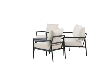 Taromina Sofagruppe Udendørs 4-personers - Sort/Beige - Havemøbler - Loungemøbler - Sofagrupper udendørs