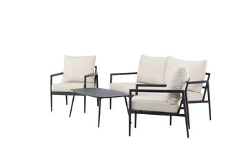 Taromina Sofagruppe Udendørs 4-personers - Sort/Beige - Havemøbler - Loungemøbler - Sofagrupper udendørs