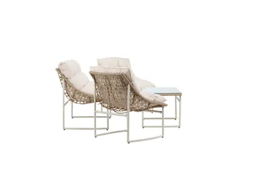 Tina Sofagruppe Udendørs 4-personers - Beige - Havemøbler - Loungemøbler - Sofagrupper udendørs