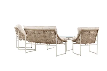 Tina Sofagruppe Udendørs 4-personers - Beige - Havemøbler - Loungemøbler - Sofagrupper udendørs