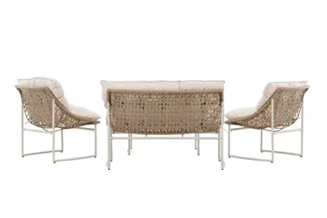 Tina Sofagruppe Udendørs 4-personers - Beige - Havemøbler - Loungemøbler - Sofagrupper udendørs
