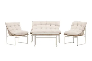 Tina Sofagruppe Udendørs 4-personers - Beige - Havemøbler - Loungemøbler - Sofagrupper udendørs