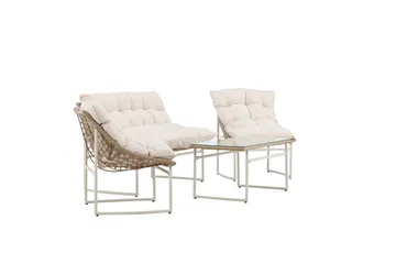Tina Sofagruppe Udendørs 4-personers - Beige - Havemøbler - Loungemøbler - Sofagrupper udendørs