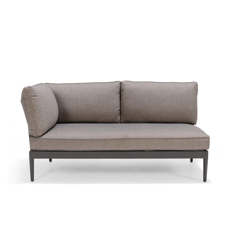 TOPAZ Loungegruppe 4-personers sofa + sofabord 73 cm - Grå - Have - Udendørs miljø - Altan & terrasse - Altanmøbler