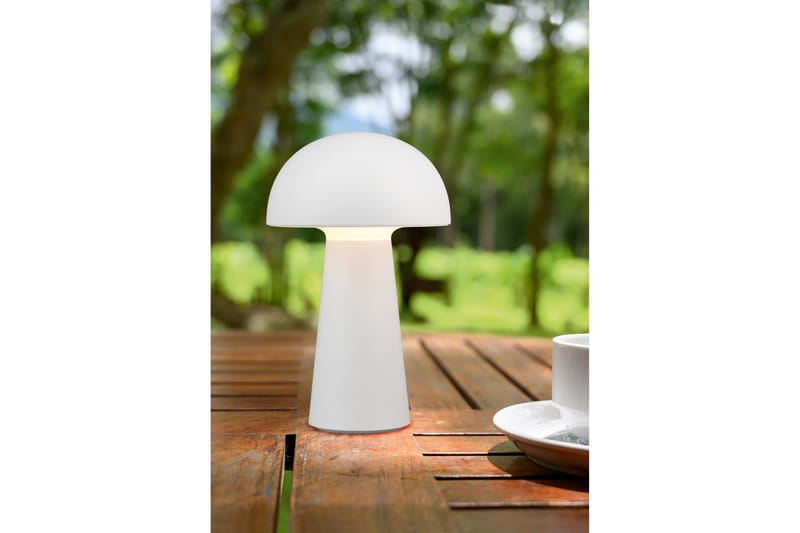 Trio Lighting Lennon LED bordlampe hvid genopladelig - Have - Udendørs miljø - Altan & terrasse - Altanbelysning