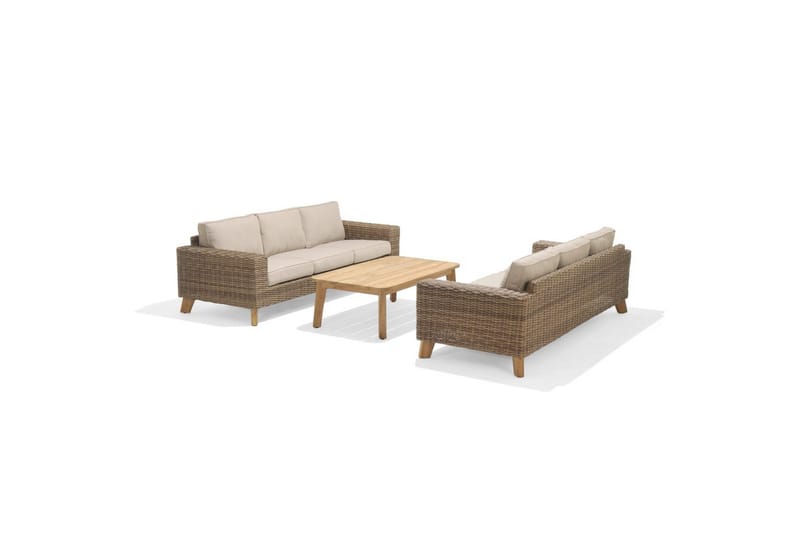 Udendørs møbelgruppe Lifestyle Garden Bahamas 2 x 3-personers & sofabord 110 - Have - Udendørs miljø - Altan & terrasse - Altanmøbler