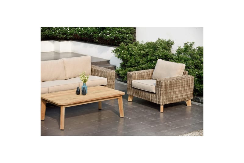 Udendørs møbelgruppe Lifestyle Garden Bahamas 2 x lænestol & 3-personers & sofabord 140 - Have - Udendørs miljø - Altan & terrasse - Altanmøbler