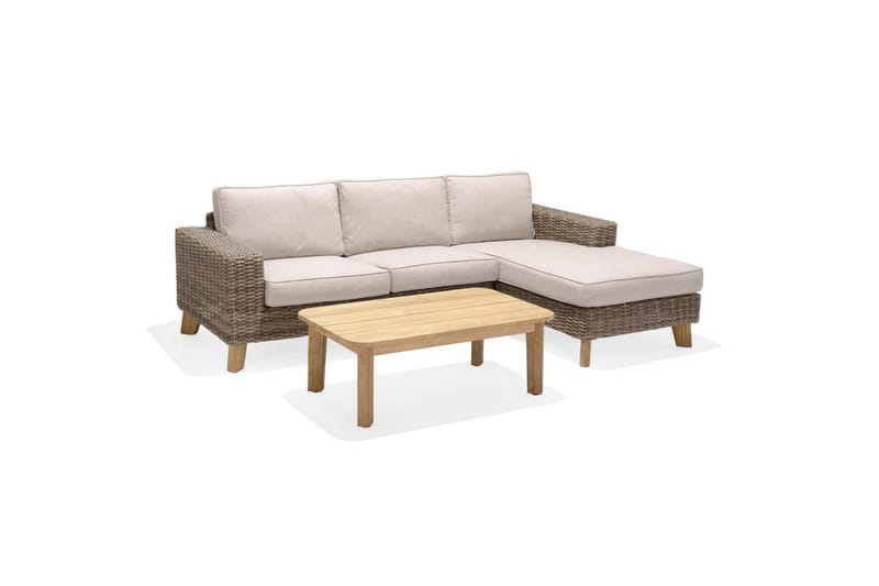 Udendørs møbelgruppe Lifestyle Garden Bahamas 2-personers & chaiselong venstre sofabord 110 - Have - Udendørs miljø - Altan & terrasse - Altanmøbler
