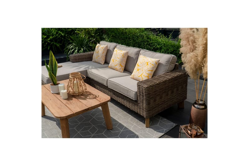 Udendørs møbelgruppe Lifestyle Garden Bahamas 2-personers & chaiselong højre sofabord 110 - Have - Udendørs miljø - Altan & terrasse - Altanmøbler