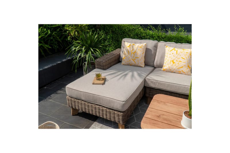 Udendørs møbelgruppe Lifestyle Garden Bahamas 2-personers & chaiselong højre sofabord 110 - Have - Udendørs miljø - Altan & terrasse - Altanmøbler