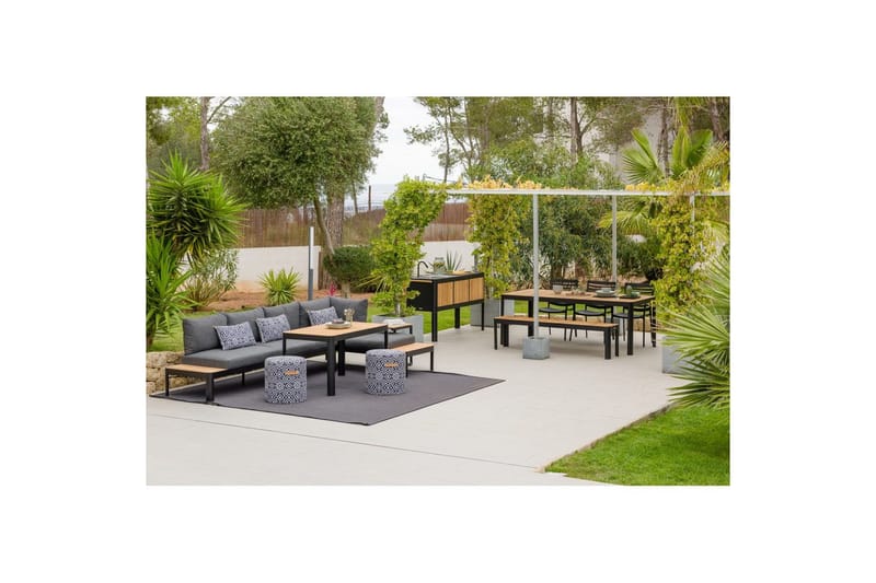 Udendørs møbelgruppe Lifestyle Garden Portals 2-sæde & 3-sæde modulsofa & sofabord - Have - Udendørs miljø - Altan & terrasse - Altanmøbler