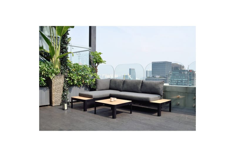 Udendørs møbelgruppe Lifestyle Garden Portals 2x 2-personers modulsofa & sofabord - Have - Udendørs miljø - Altan & terrasse - Altanmøbler