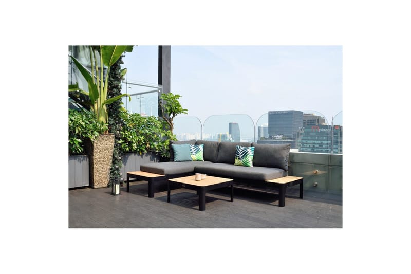 Udendørs møbelgruppe Lifestyle Garden Portals 2x 2-personers modulsofa & sofabord - Have - Udendørs miljø - Altan & terrasse - Altanmøbler