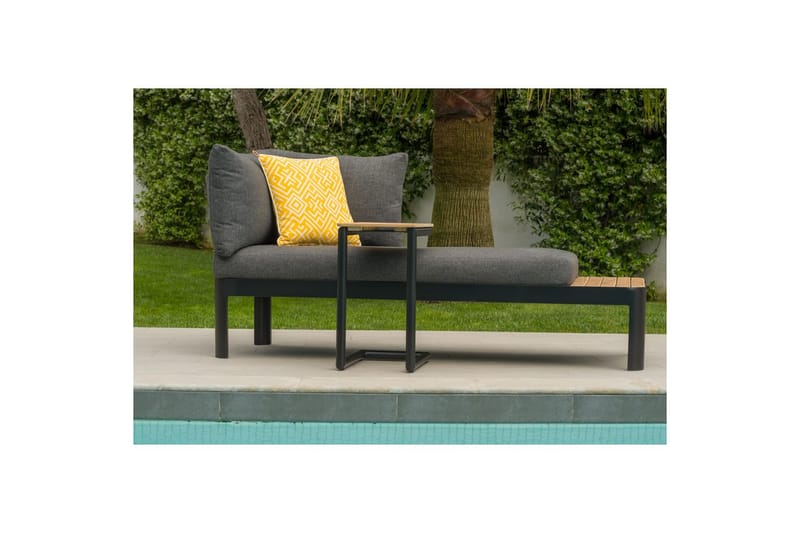 Udendørs møbelgruppe Lifestyle Garden Portals 2-personers modulsofa & C-form sidebord - Have - Udendørs miljø - Altan & terrasse - Altanmøbler