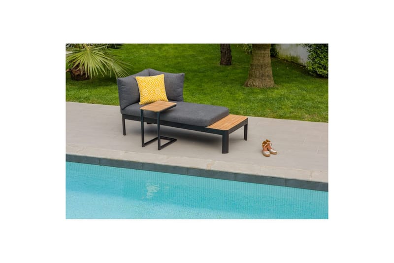 Udendørs møbelgruppe Lifestyle Garden Portals 2-personers modulsofa & C-form sidebord - Have - Udendørs miljø - Altan & terrasse - Altanmøbler