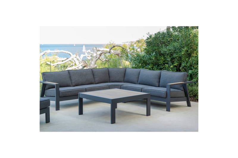 Udendørs møbelgruppe Lifestyle Garden PALAU 2-sæders højre & venstre + hjørnesofa stol + sofabord 100 cm - Have - Udendørs miljø - Altan & terrasse - Altanmøbler