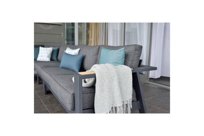 Udendørs møbelgruppe Lifestyle Garden PALAU 2-sæders højre & venstre + 2x hjørnesofa stol + 2x sidestol + sofabord 100 cm - Have - Udendørs miljø - Altan & terrasse - Altanmøbler
