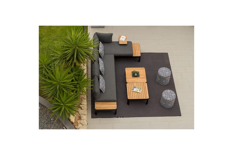Udendørs møbelgruppe Lifestyle Garden Portals 2x 2-personers modulsofa & 2x sofabord - Have - Udendørs miljø - Altan & terrasse - Altanmøbler