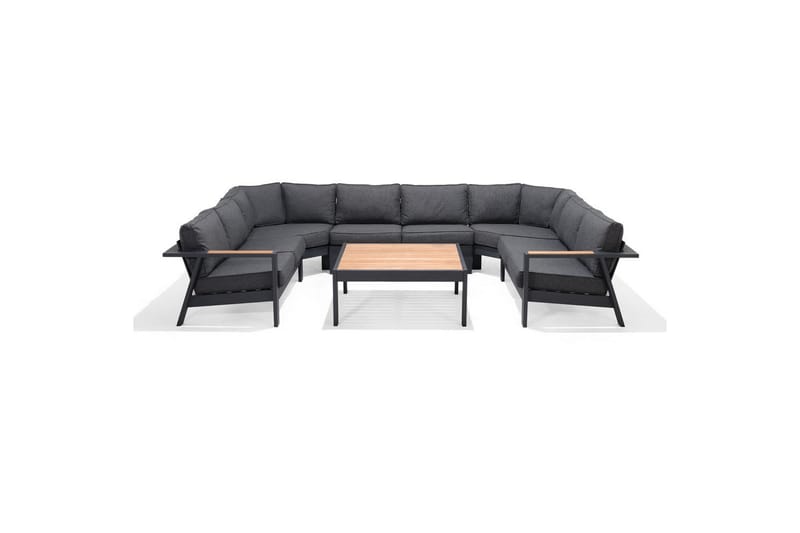 Udendørs møbelgruppe Lifestyle Garden PALAU 2-sæders højre & venstre + 2x hjørnesofa stol + 2x sidestol + sofabord 100 cm - Have - Udendørs miljø - Altan & terrasse - Altanmøbler
