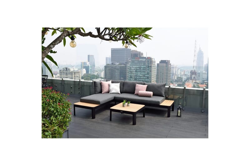 Udendørs møbelgruppe Lifestyle Garden Portals 2x 2-personers modulsofa & sofabord - Have - Udendørs miljø - Altan & terrasse - Altanmøbler