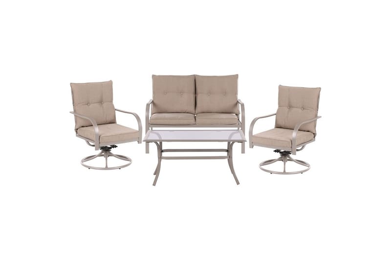 Udendørsgruppe Mestrino - Beige, sort - Have - Udendørs miljø - Altan & terrasse - Altanmøbler