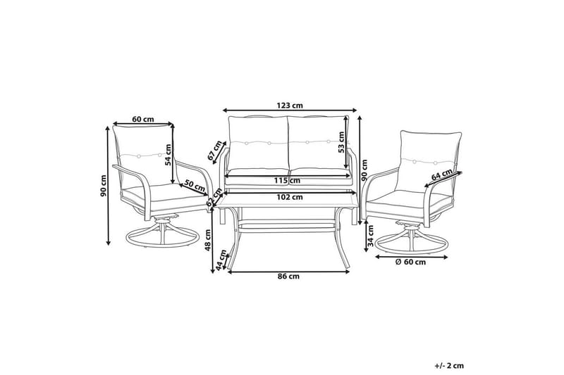 Udendørsgruppe Mestrino - Blå, Sort - Have - Udendørs miljø - Altan & terrasse - Altanmøbler
