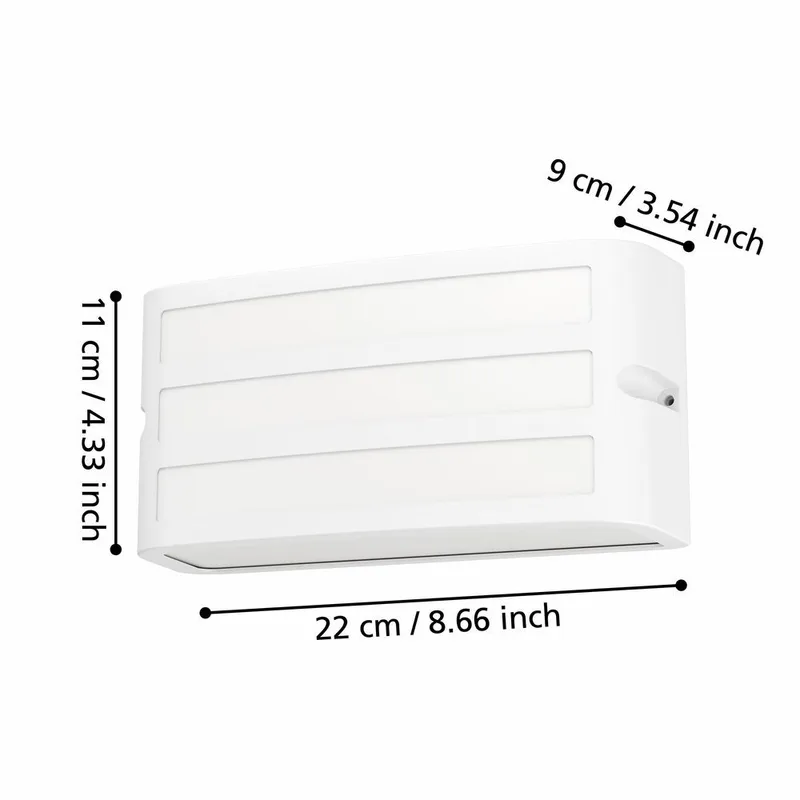 Udvendig væglampe Camarda Hvid - 11 cm - Have - Udendørs miljø - Entré - Entrébelysning