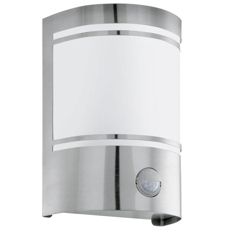 Udvendig væglampe Cerno med sensor, Rustfrit Stål