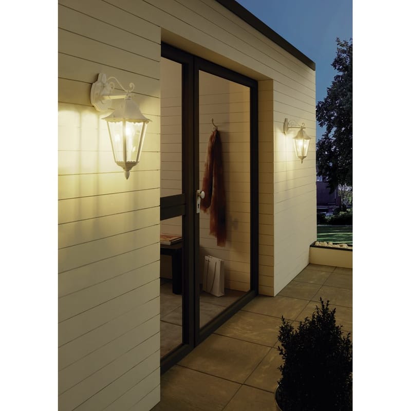 Udvendig væglampe Navedo Nedadrettet - Hvid - Have - Udendørs miljø - Altan & terrasse - Altanbelysning