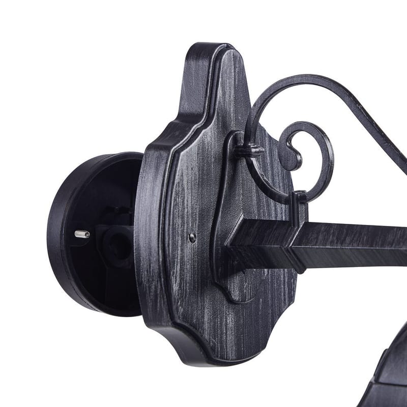 Udvendig væglampe Navedo Nedadrettet - Sort/Sølvpatina - Have - Udendørs miljø - Entré - Entrébelysning