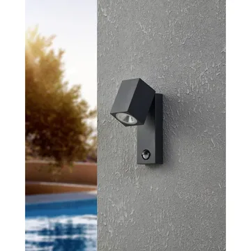 Udvendig væglampe Sakeda med sensor - Antracit - Have - Udendørs miljø - Entré - Entrébelysning
