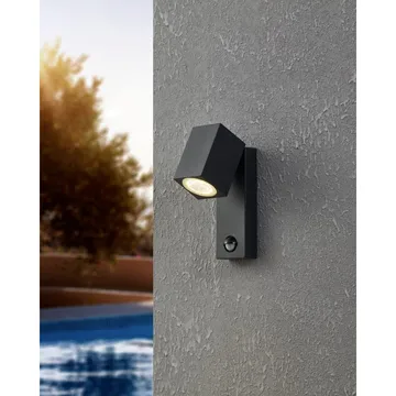 Udvendig væglampe Sakeda med sensor - Antracit - Have - Udendørs miljø - Entré - Entrébelysning