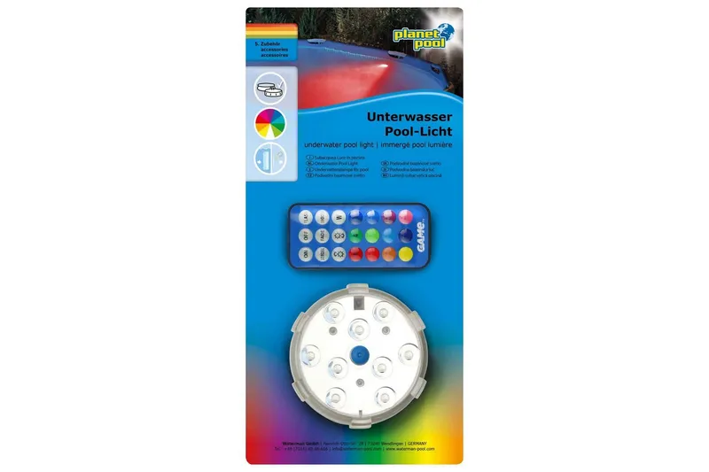 Undervandsbelysning Planet Pool LED RGB med Magnet og Fjernbetjening - Have - Udendørs miljø - Altan & terrasse - Altanbelysning