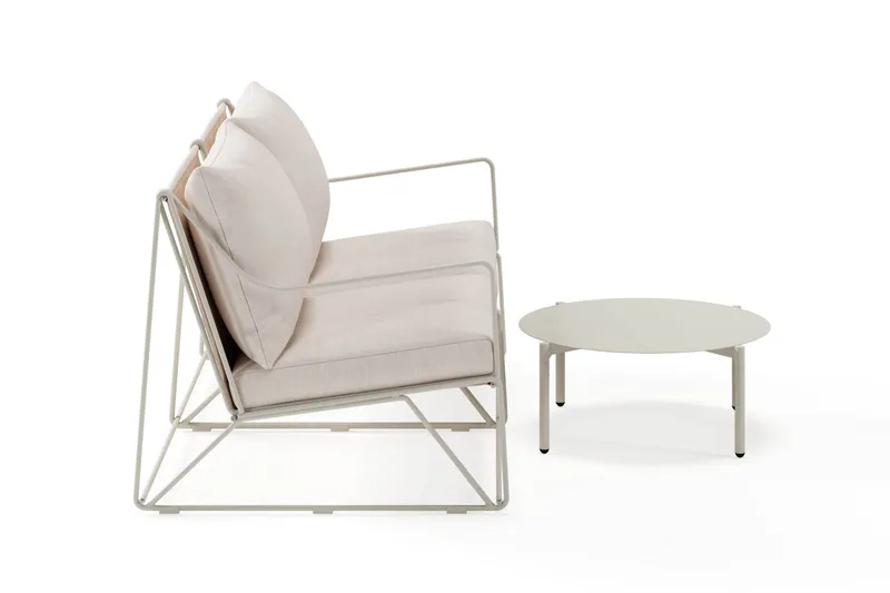 Usteryd Havesofa 2-personers med Usteryd Sofabord - Beige - Have - Udendørs miljø - Altan & terrasse - Altanmøbler