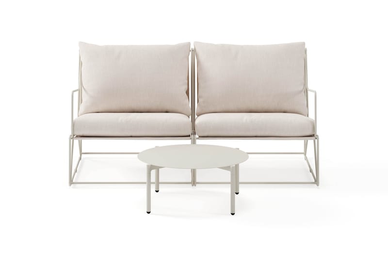 Usteryd Havesofa 2-personers med Usteryd Sofabord - Beige - Have - Udendørs miljø - Altan & terrasse - Altanmøbler