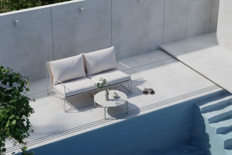 Usteryd Havesofa 2-personers med Usteryd Sofabord - Beige - Have - Udendørs miljø - Altan & terrasse - Altanmøbler