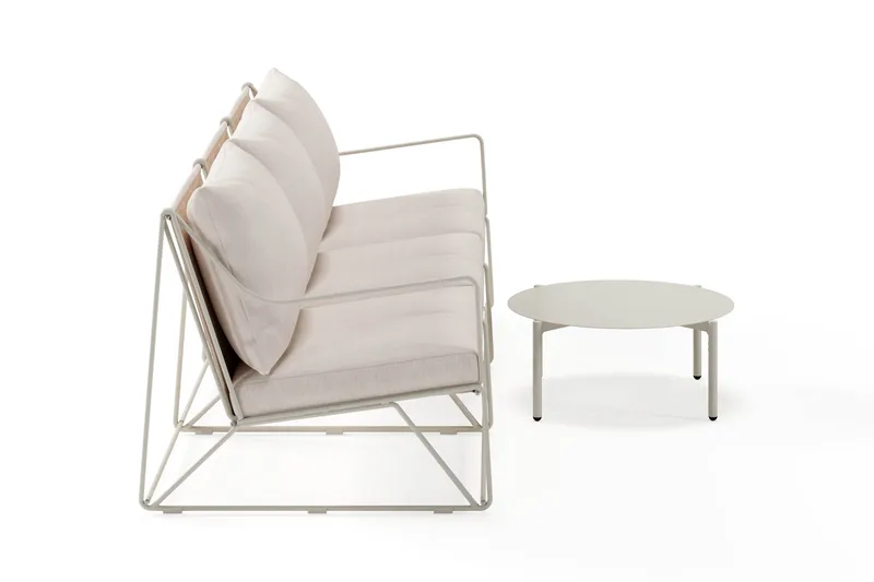 Usteryd Havesofa 3-personers med Usteryd Sofabord - Beige - Have - Udendørs miljø - Altan & terrasse - Altanmøbler