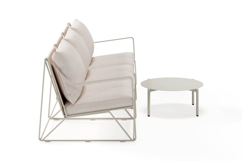 Usteryd Havesofa 3-personers med Usteryd Sofabord - Beige - Have - Udendørs miljø - Altan & terrasse - Altanmøbler